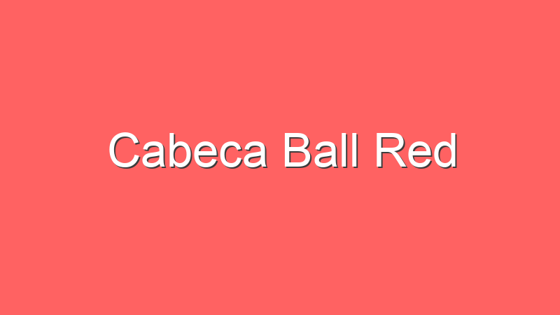 Cabeca Ball Red