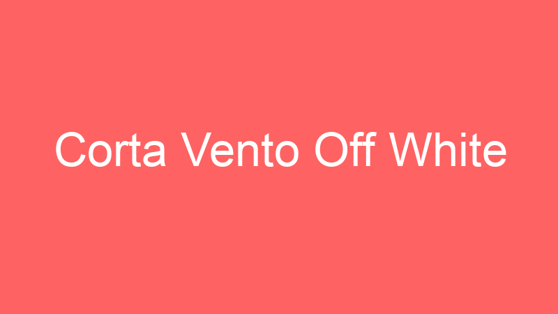 Corta Vento Off White