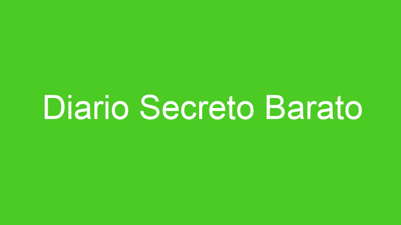 Diario Secreto Barato