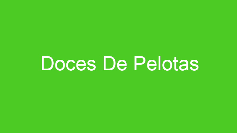 Doces De Pelotas