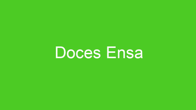 Doces Ensa