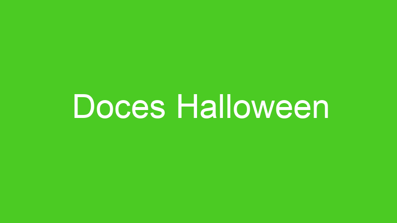 Doces Halloween