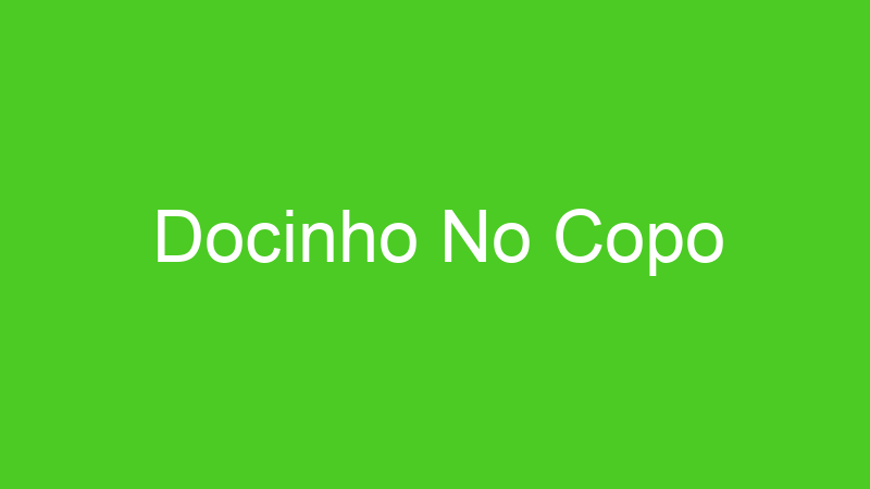 Docinho No Copo