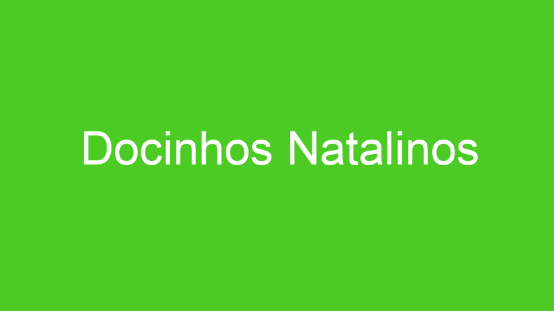 Docinhos Natalinos