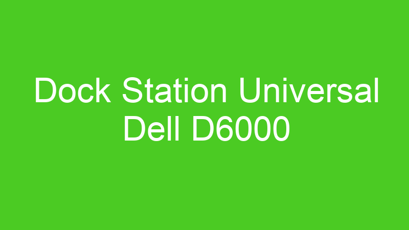 Dock Station Universal Dell D6000