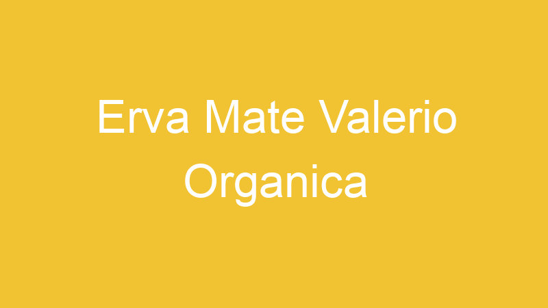 Erva Mate Valerio Organica