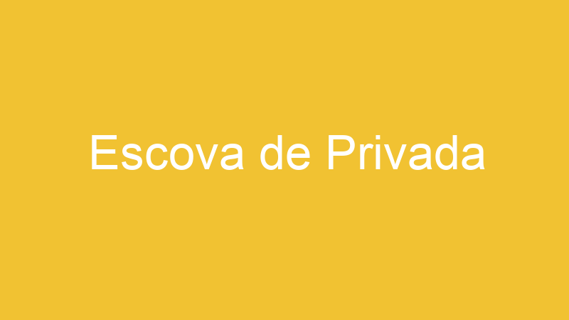 Escova de Privada | Tenho Tudo Sobre