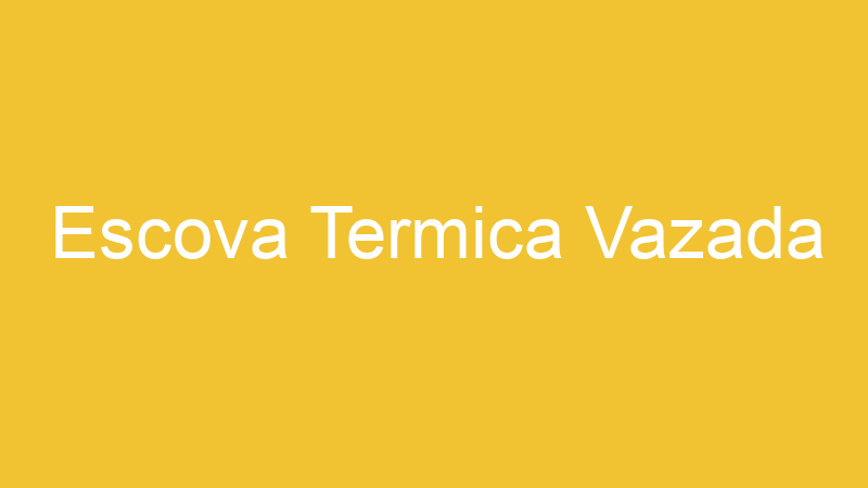 Escova Termica Vazada