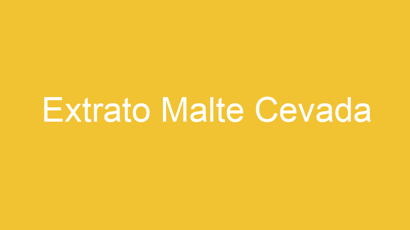 Extrato Malte Cevada
