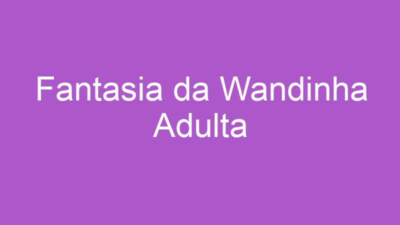 Fantasia da Wandinha Adulta