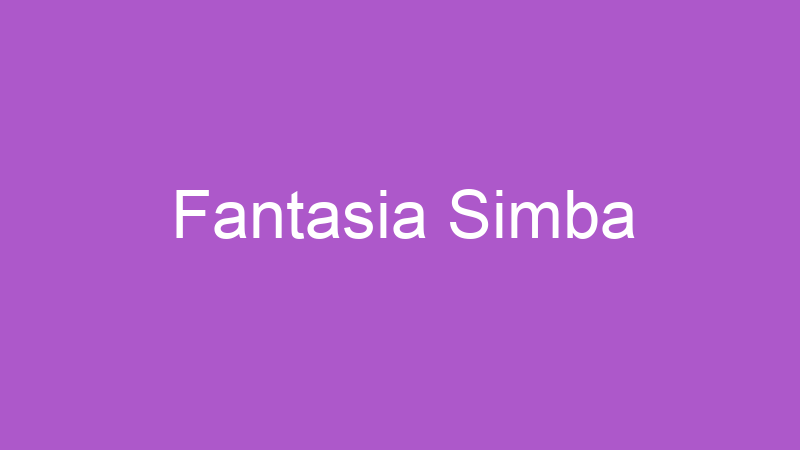 Fantasia Simba | Tenho Tudo Sobre
