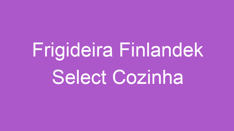 Frigideira Finlandek Select Cozinha