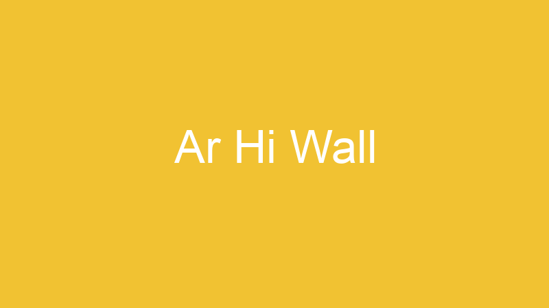 Ar Hi Wall