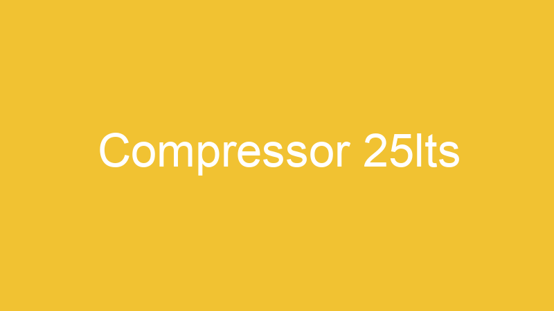 Compressor 25lts