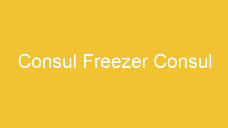 Consul Freezer Consul