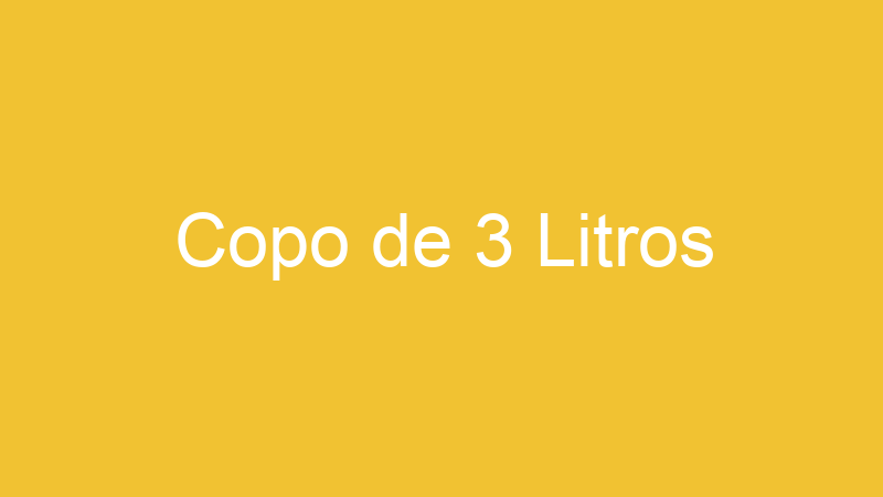 Copo de 3 Litros