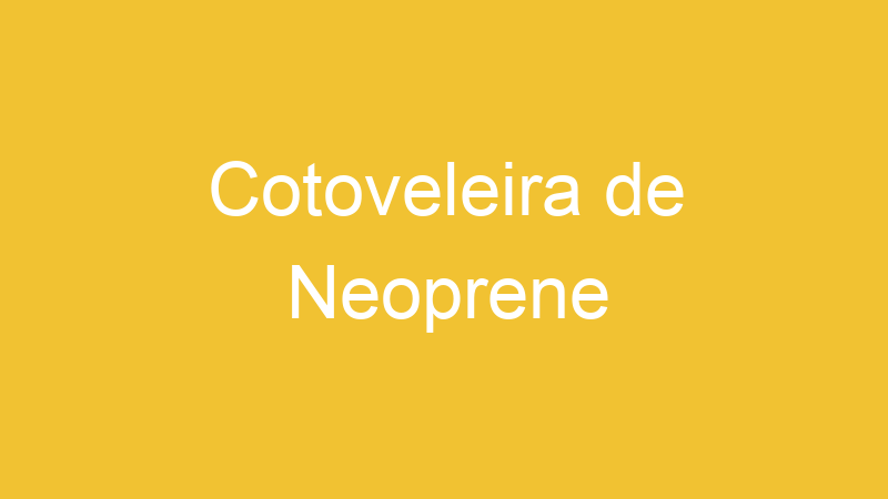 Cotoveleira de Neoprene