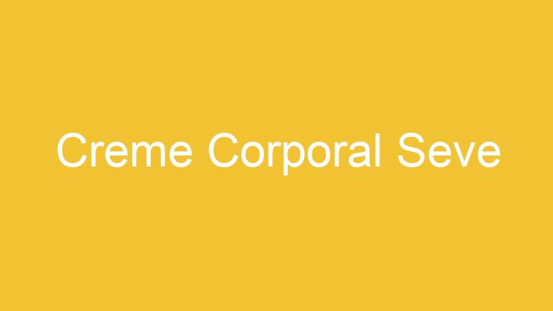 Creme Corporal Seve