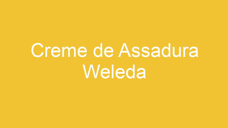 Creme de Assadura Weleda