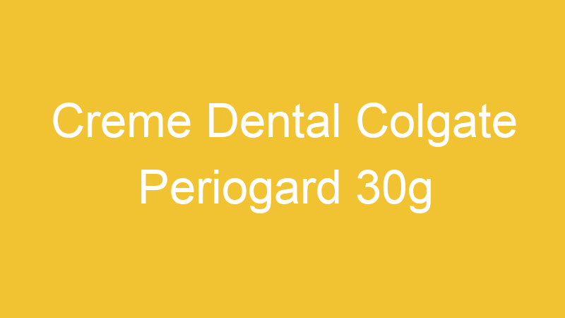 Creme Dental Colgate Periogard 30g