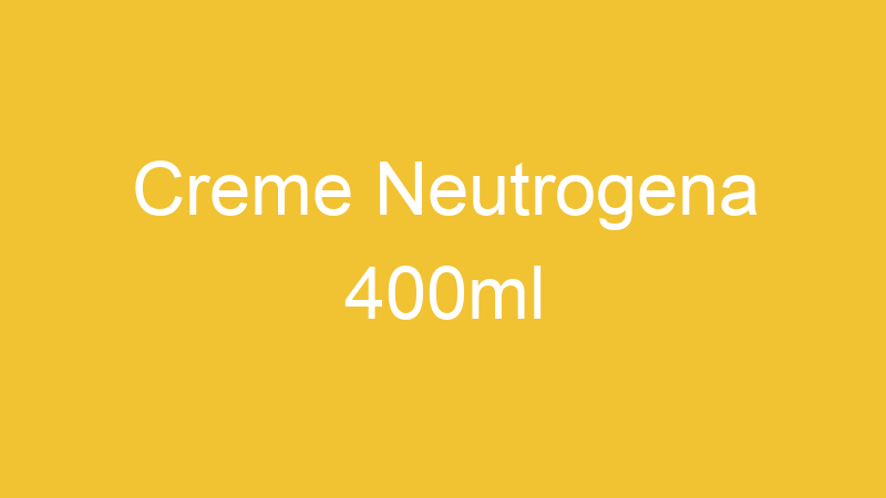 Creme Neutrogena 400ml