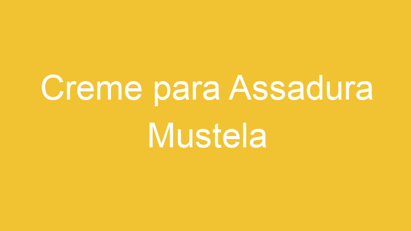Creme para Assadura Mustela