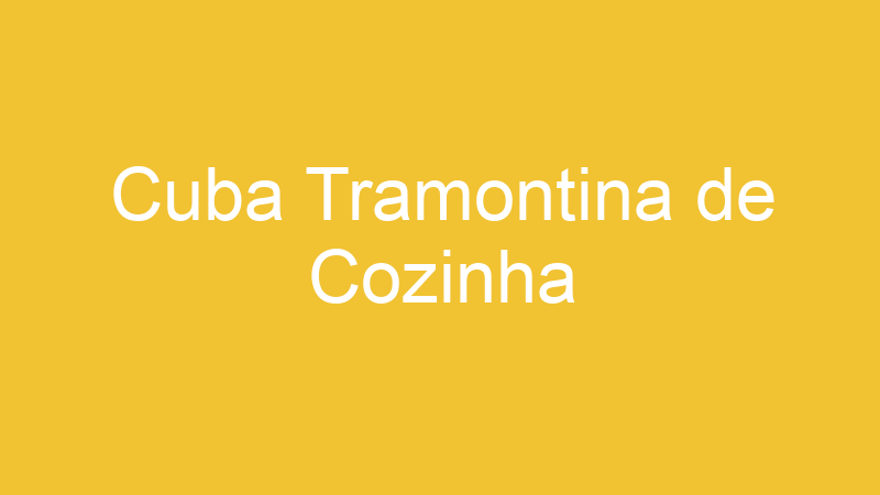Cuba Tramontina de Cozinha