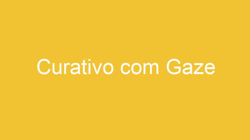 Curativo com Gaze