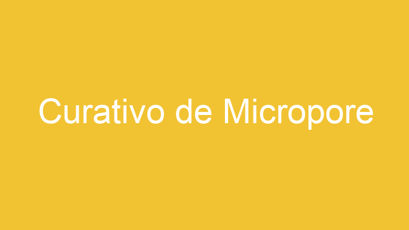 Curativo de Micropore