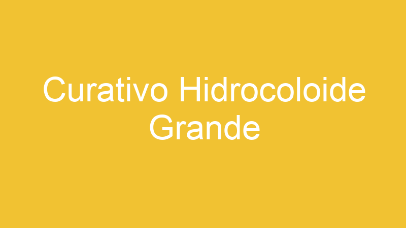 Curativo Hidrocoloide Grande