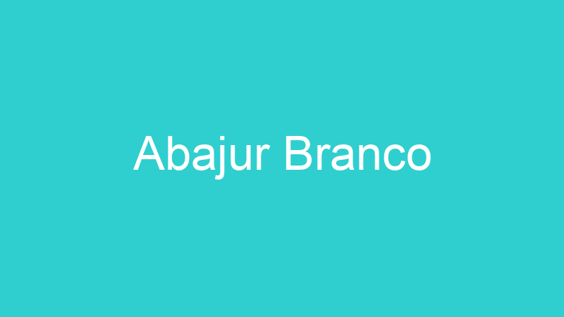 Abajur Branco