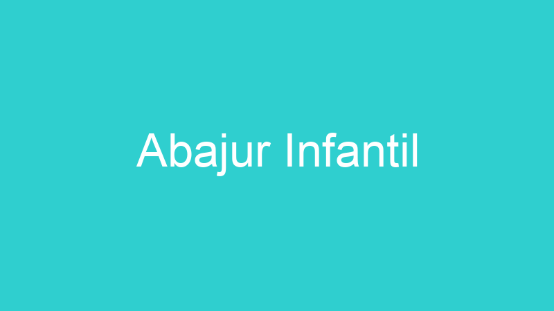 Abajur Infantil
