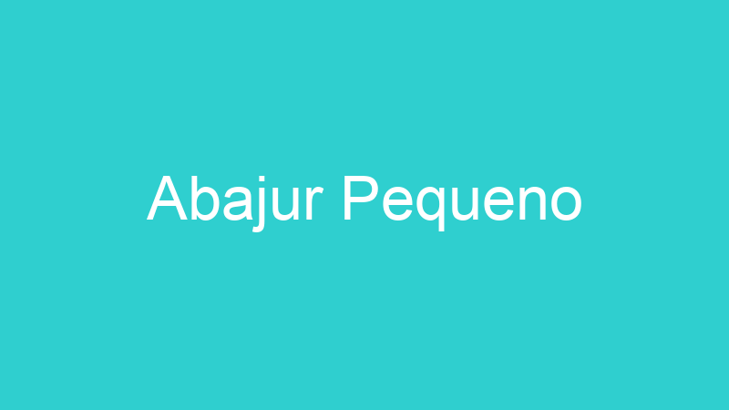Abajur Pequeno