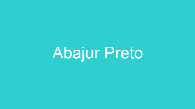 Abajur Preto