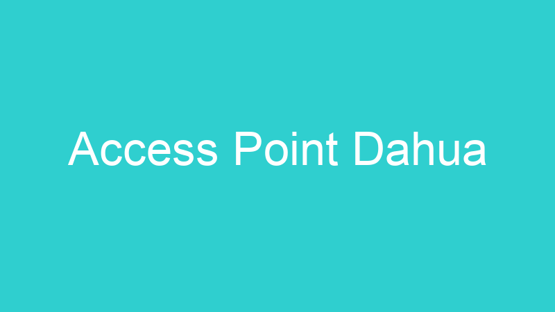 Access Point Dahua
