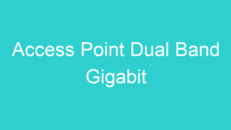 Access Point Dual Band Gigabit