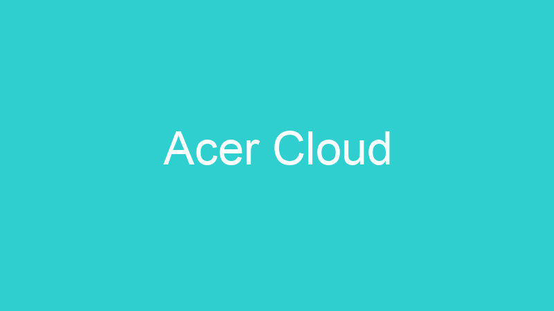 Acer Cloud