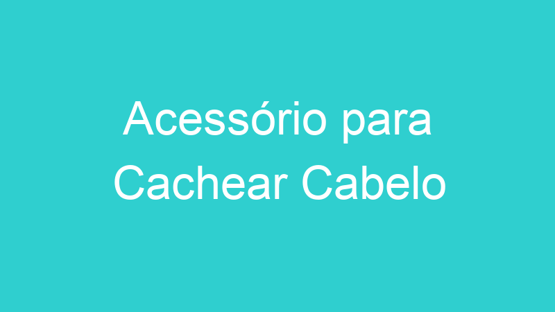 Acessório para Cachear Cabelo
