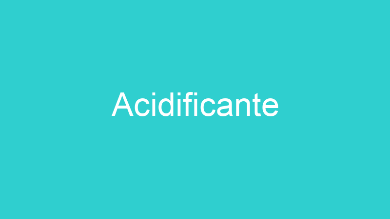 Acidificante