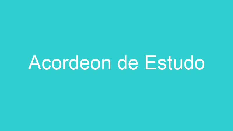 Acordeon de Estudo