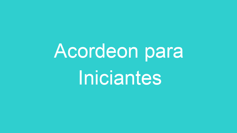 Acordeon para Iniciantes
