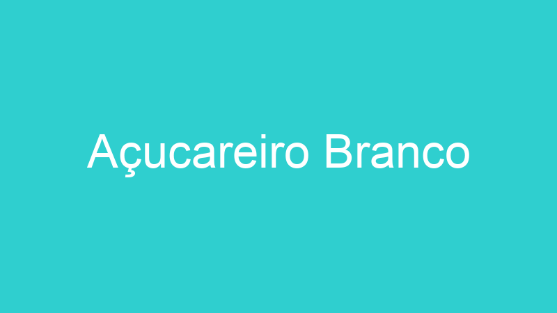 Açucareiro Branco