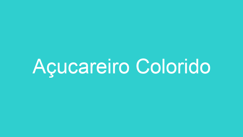 Açucareiro Colorido