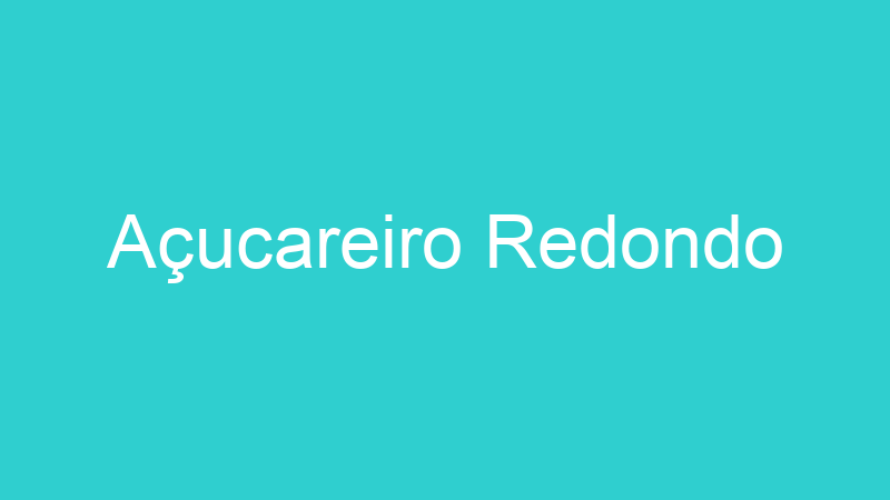 Açucareiro Redondo