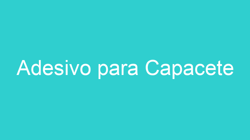 Adesivo para Capacete