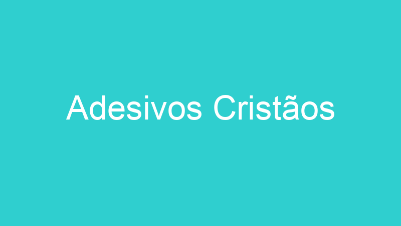 Adesivos Cristãos
