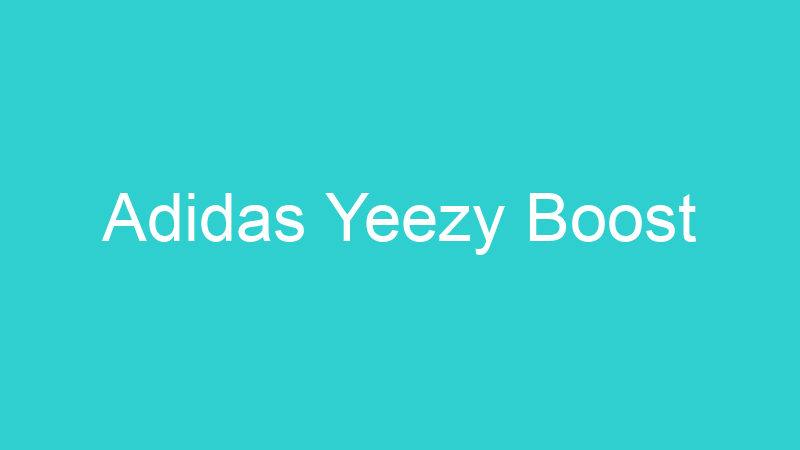 Adidas Yeezy Boost