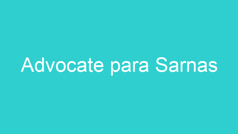 Advocate para Sarnas