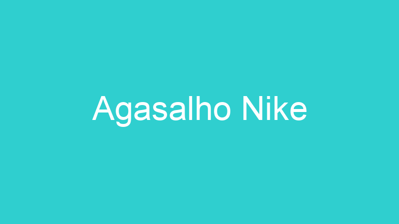 Agasalho Nike