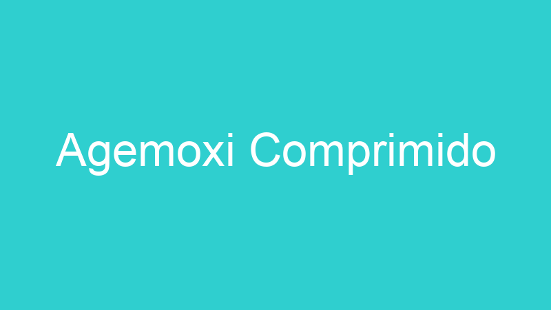 Agemoxi Comprimido